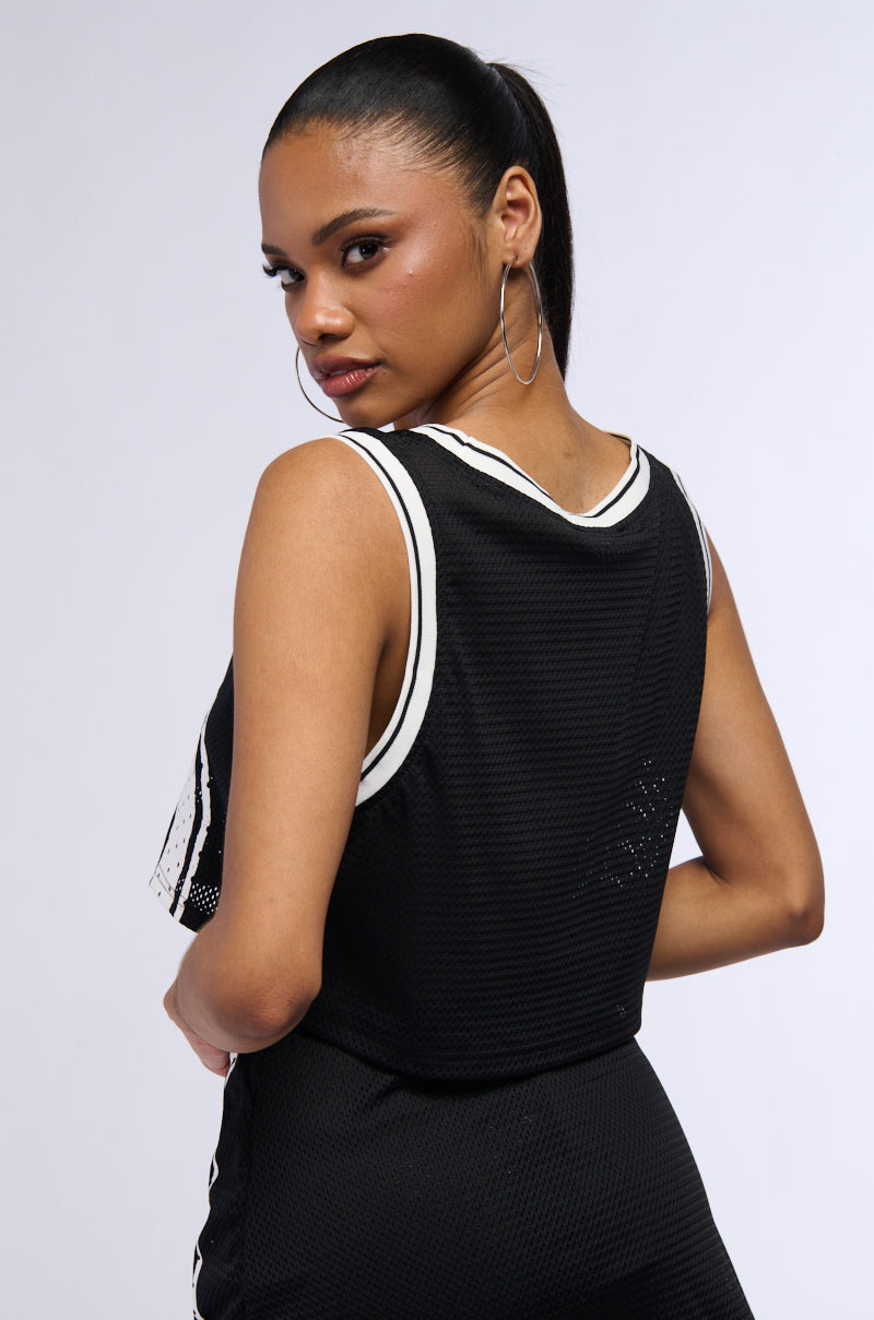ALL STAR PLAYER CROPPED JERSEY TANK