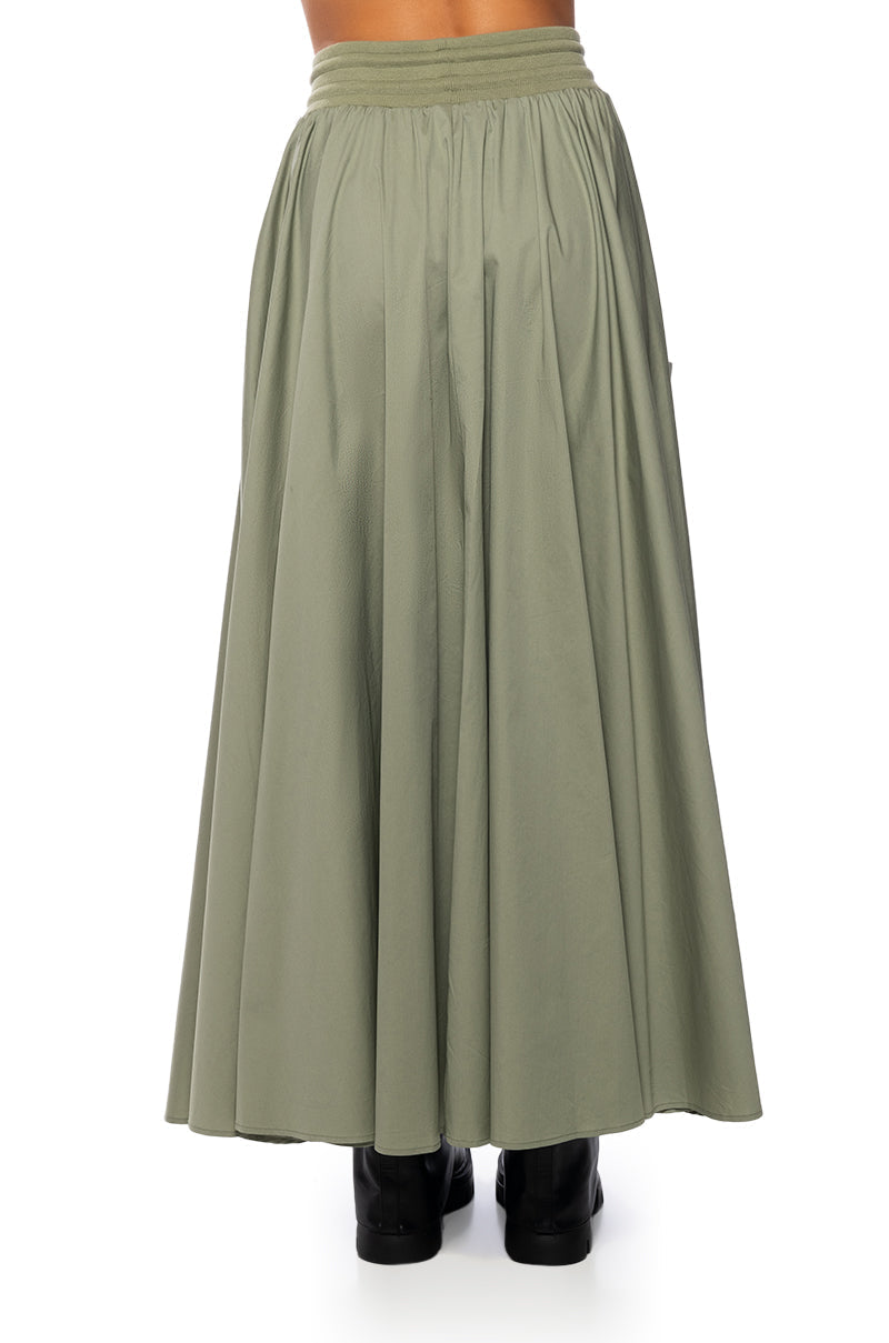 AMELIA CARGO POCKET MAXI SKIRT