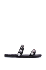 ANNICE BLACK GEM EMBELLISHED SANDAL