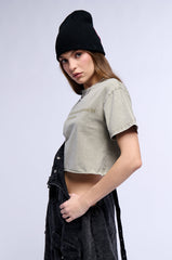 APPROVED FOR ALL AUDIENCES SHORT SLEEVE CROPPED TEE