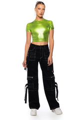 ARIES METALLIC RIB SHORT SLEEVE T SHIRT