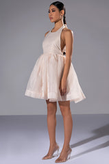 AT THE SHOW HALTER MINI DRESS