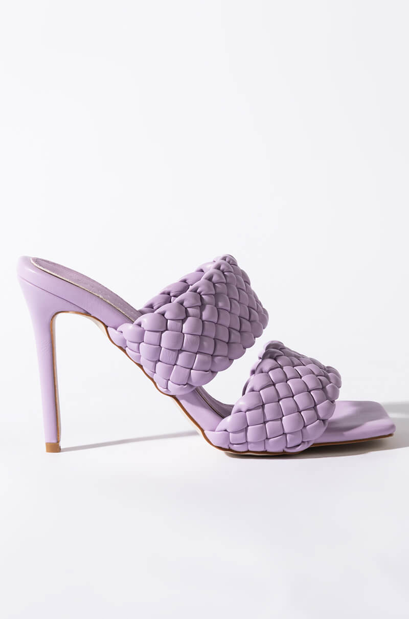 AZALEA WANG ALL YOUR LOVE STILETTO SANDAL IN PURPLE
