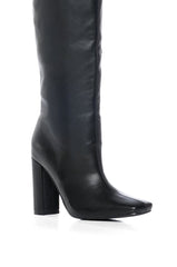 AZALEA WANG MAGNETIZED CHUNKY BOOT IN BLACK