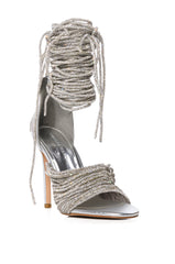 AZALEA WANG MIFFY SILVER STILETTO SANDAL