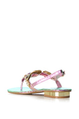 AZALEA WANG OKI EMBELLISHED SANDAL IN MULTI
