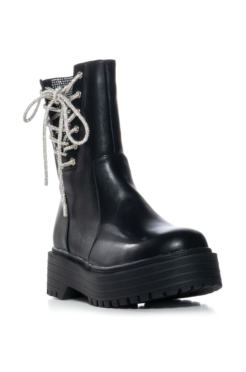 AZALEA WANG VIXEY EMBELLISHED CHELSEA BOOT