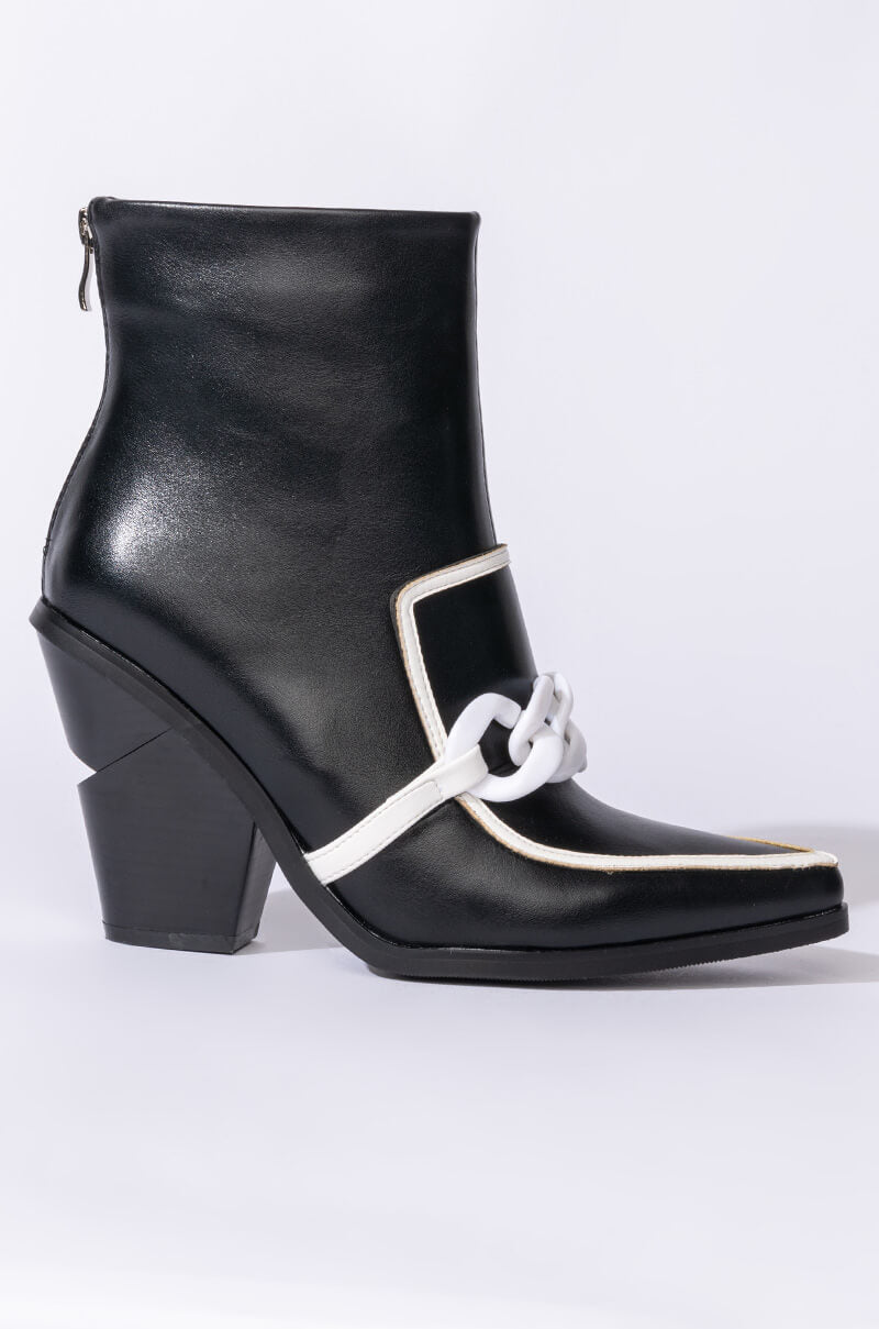 AZALEA WANG WITH OR WITHOUT YOU CHUNKY BOOTIE IN BLACK WHITE