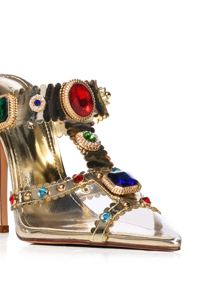 AZALEA WANG ZYA MULTI EMBELLISHED GEM PUMP