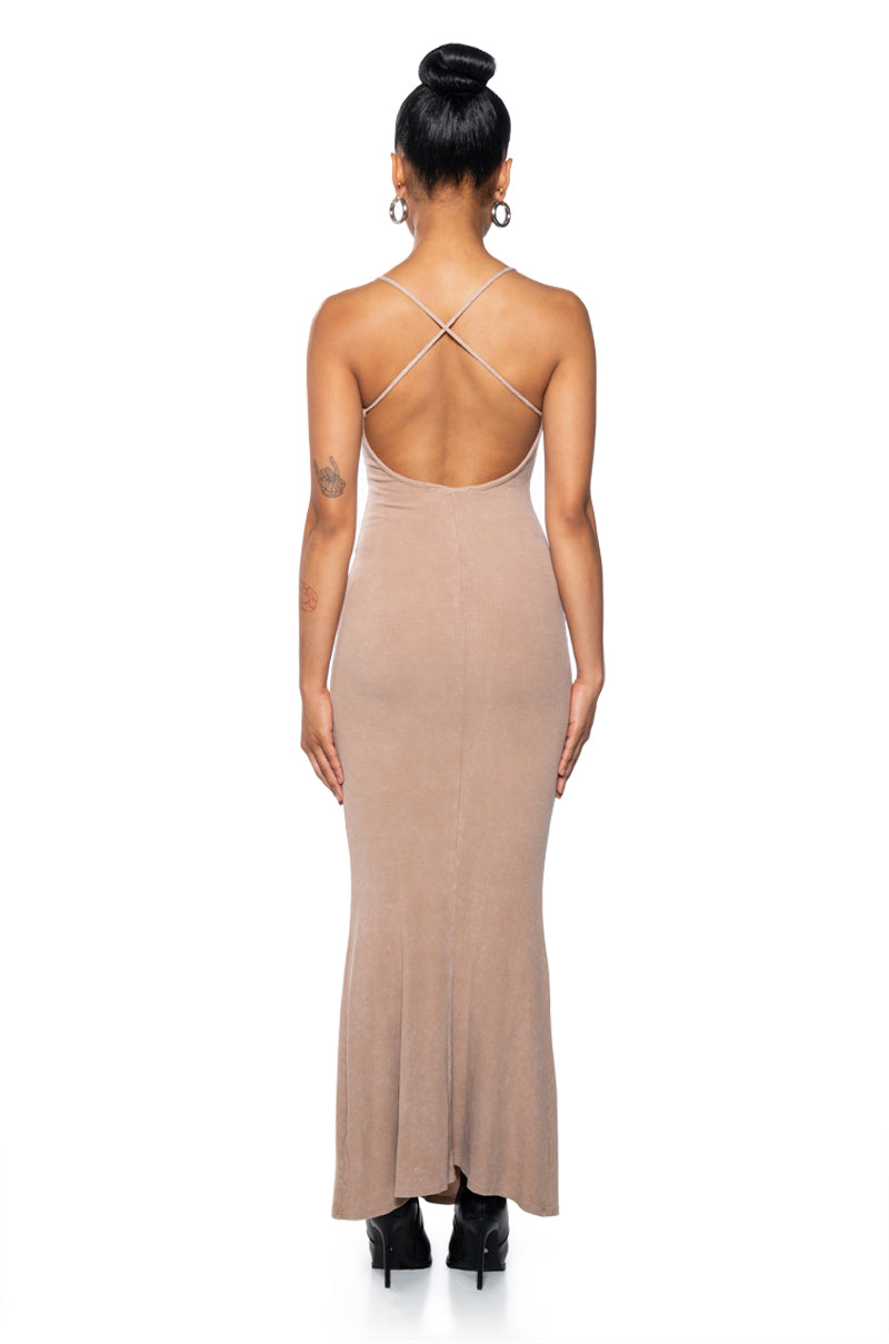 BODY TALK FITTED MAXI DRESS