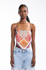 AVA SCARF TIE BACK BLOUSE