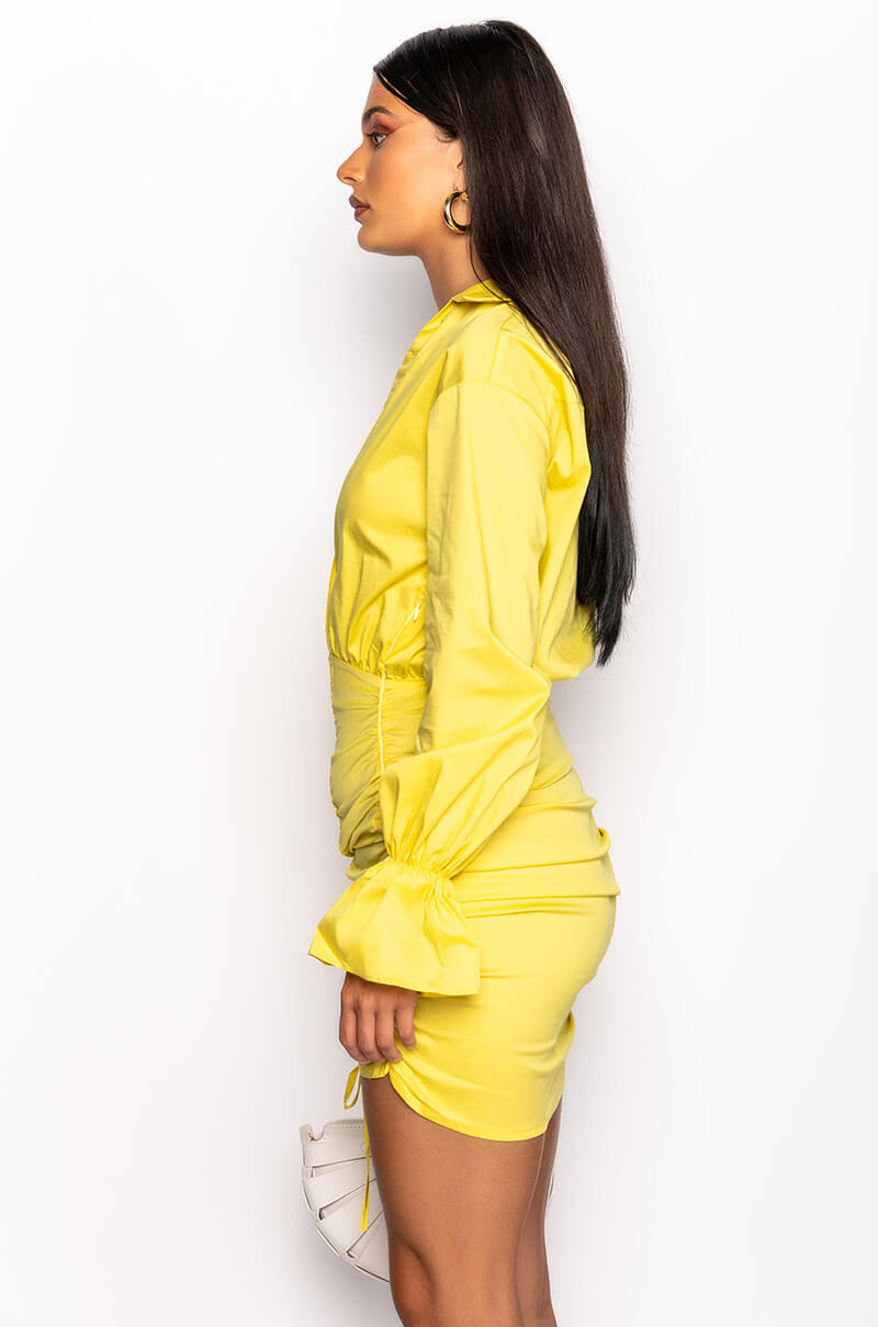 DAY DATE STRETCH SHIRT DRESS