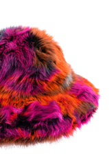DIVINE FEMININE OVERSIZED FAUX FUR BUCKET HAT